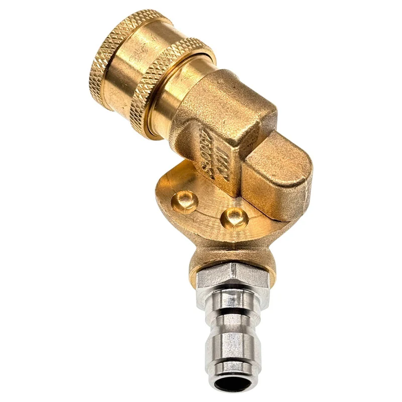 1/4" Schnellkupplung Schwenkkupplung Drehbar 180° Messing 4500 PSI HD Kupplung