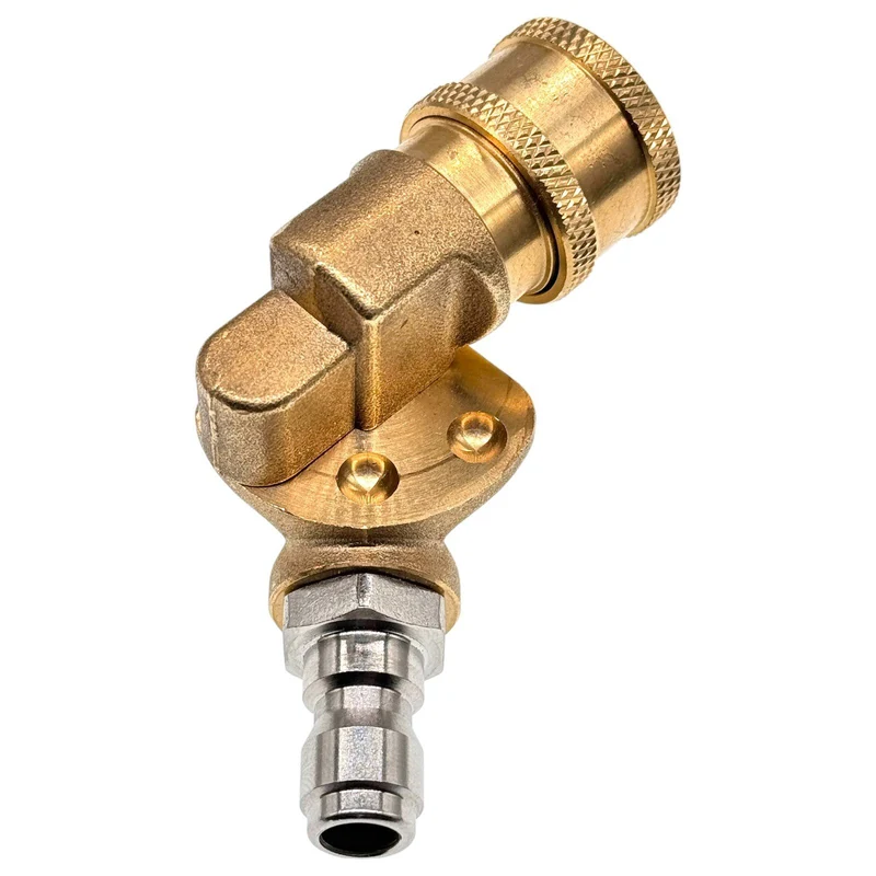 1/4" Schnellkupplung Schwenkkupplung Drehbar 180° Messing 4500 PSI HD Kupplung