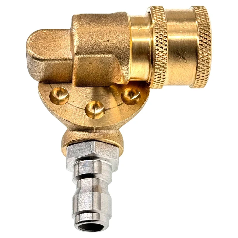 1/4" Schnellkupplung Schwenkkupplung Drehbar 180° Messing 4500 PSI HD Kupplung