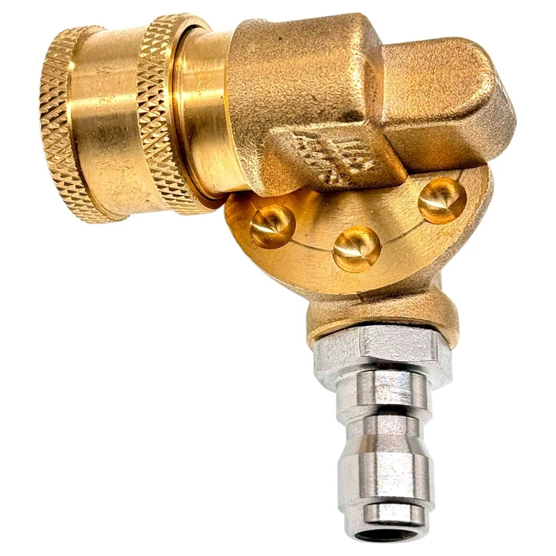 1/4" Schnellkupplung Schwenkkupplung Drehbar 180° Messing 4500 PSI HD Kupplung
