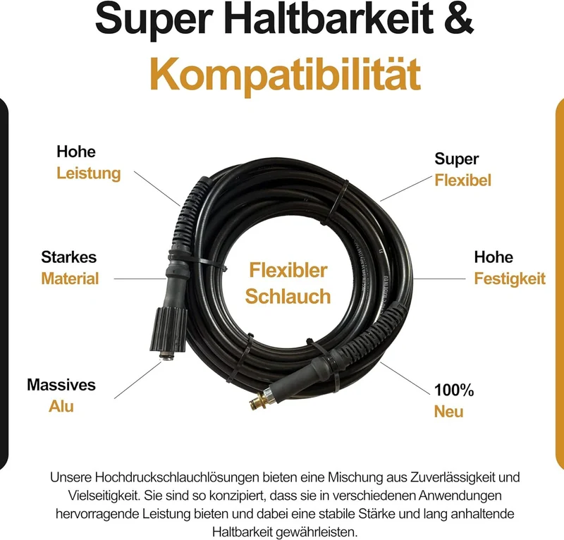 Hochdruckschlauch M22 IG Ersatzschlauch 160bar 40° für Kärcher K2/K3/K4/K5