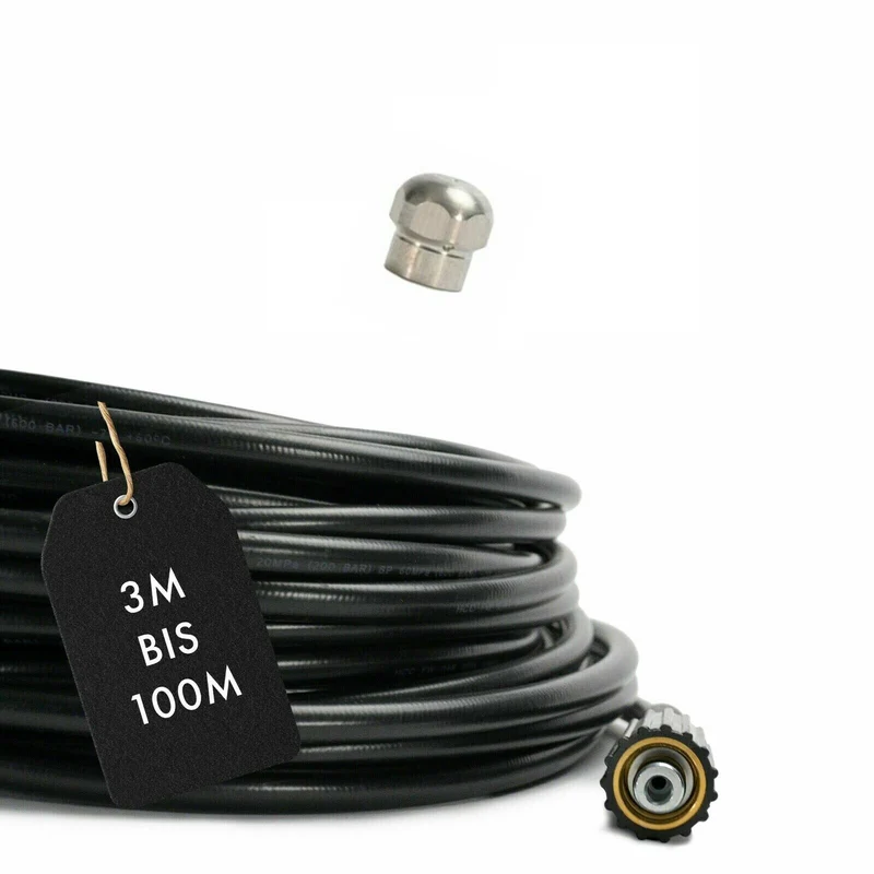 Rohrreinigungsschlauch für Kärcher Kränzle Kanalratte Abflussreiniger 1/8" M22