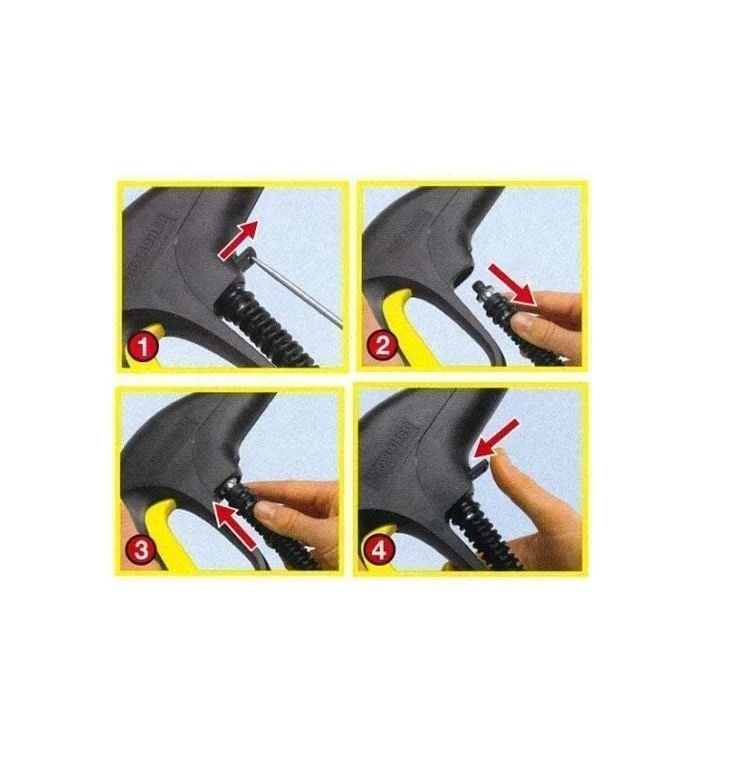 Hochdruckschlauch für Kärcher K2/K3/K4/K5 M22 x1,5 IG wie 6.390 463.0 + Clip