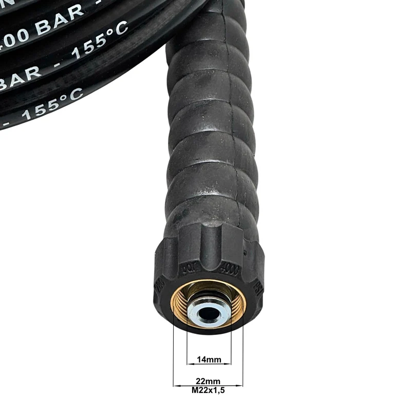Hochdruckschlauch DN6 400 Bar 2SN Verlängerung HD HDS Drahteinlagen 2x M22 IG
