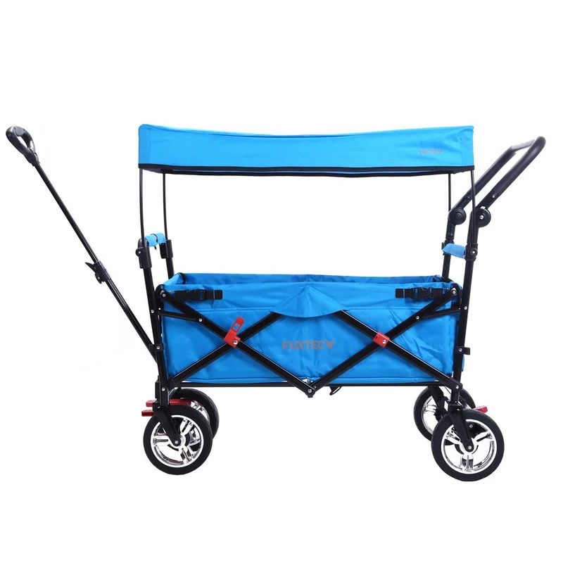 B-Ware Bollerwagen FX-CT700 mit UV-geschütztem Sonnendach und zusätzlichem Schiebegriff