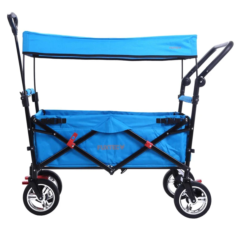 B-Ware Bollerwagen FX-CT700 mit UV-geschütztem Sonnendach und zusätzlichem Schiebegriff