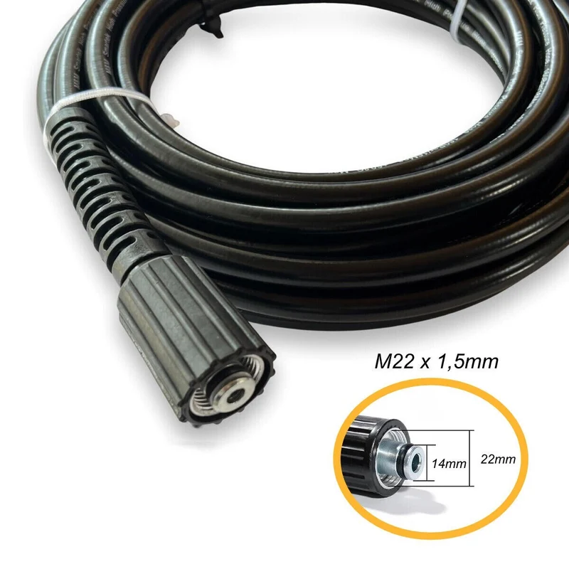 25m Rohrreinigungsschlauch für Kränzle light D10, K 1050 & X Serie SET 4 teilig