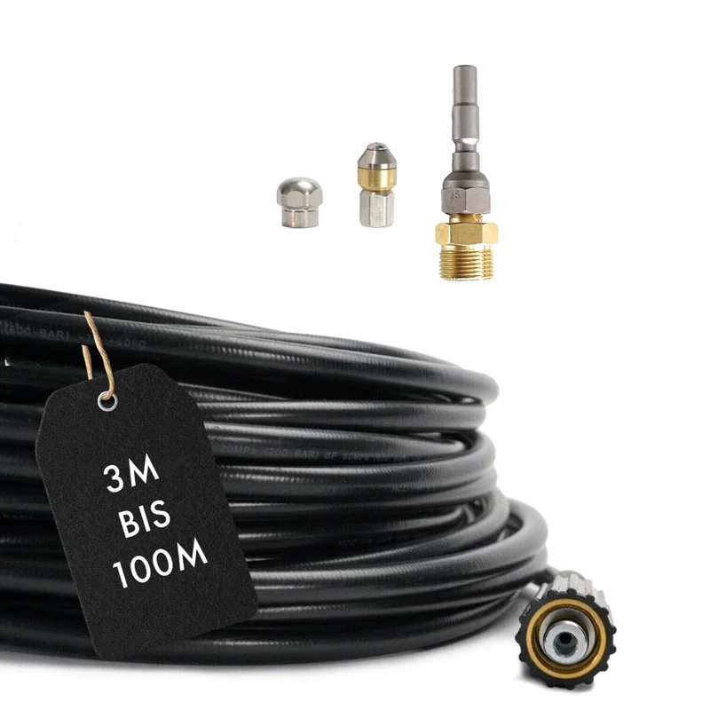 20m Rohrreinigungsschlauch für Kränzle light D10, K 1050 & X Serie SET 4 teilig