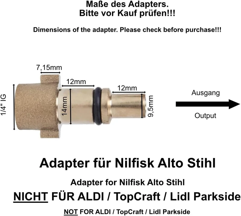 Rohrreinigungsschlauch für Nilfisk Alto usw. Verstopfung entfernen & 2 Düsen