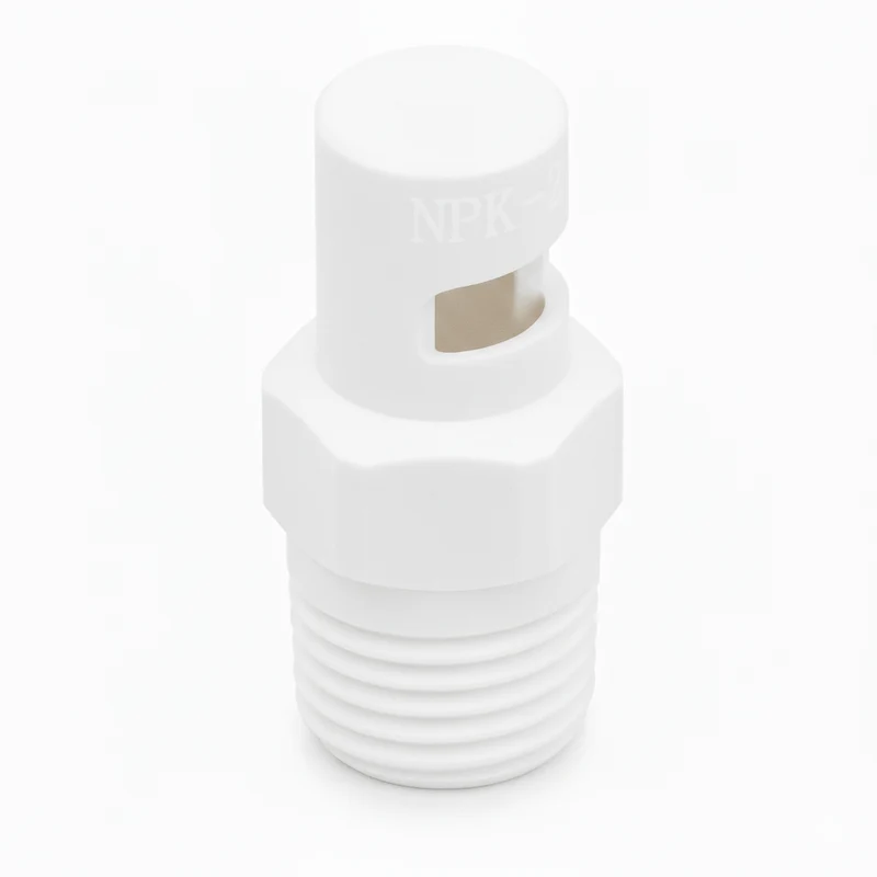 NPK-60-1/2-PVC – Flat Nozzle, 1/2 Inlet, Polyvinyl chloride