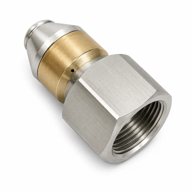 Rotierende für Kärcher WAP Kränzle Nilfisk Rohrreinigungsdüse 3/8" IG Spitze
