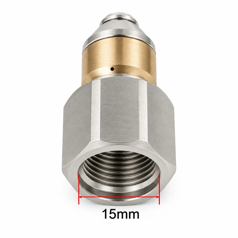Rotierende für Kärcher WAP Kränzle Nilfisk Rohrreinigungsdüse 3/8" IG Spitze