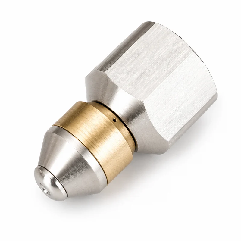Rotierende für Kärcher WAP Kränzle Nilfisk Rohrreinigungsdüse 3/8" IG Spitze