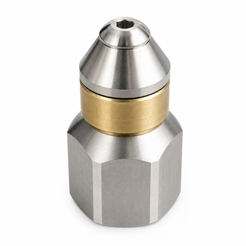 Rotierende für Kärcher WAP Kränzle Nilfisk Rohrreinigungsdüse 3/8" IG Spitze