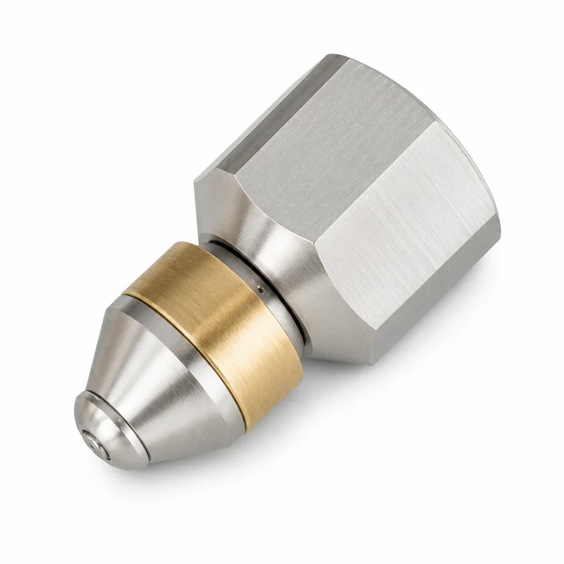 Rotierende für Kärcher WAP Kränzle Nilfisk Rohrreinigungsdüse 3/8" IG Spitze