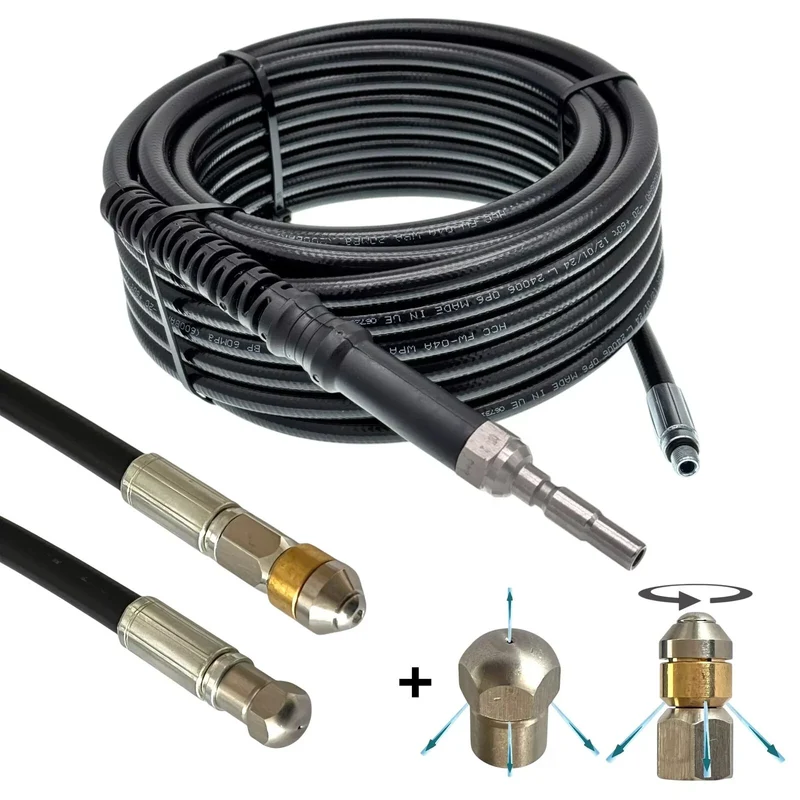 Rohrreinigungsschlauch für Kränzle D10 K1050 X Serie Verstopfung & 2 Düsen