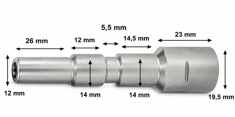 Rohrreinigungsschlauch für Kränzle D12, Nilfisk, Wap Neptun, Alto, KEW + Düsen