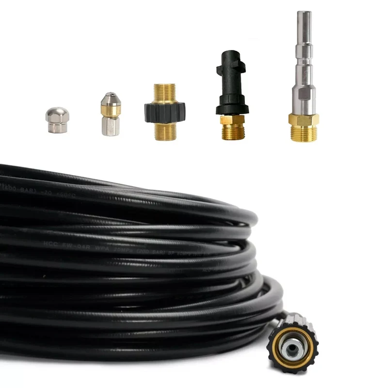 Rohrreinigungsschlauch für Kärcher Kränzle NILFISK ALTO Kanalratte 6 Teilig SET