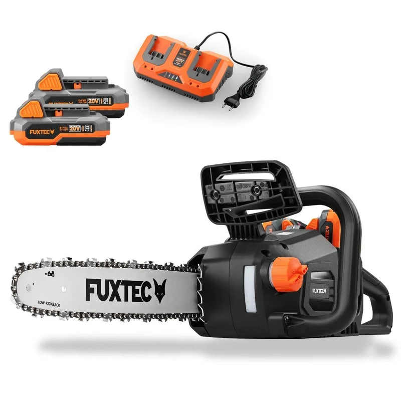 B-WARE FUXTEC 2x20V Akku Kettensäge FX-E2KSSET mit Akku und Ladegerät