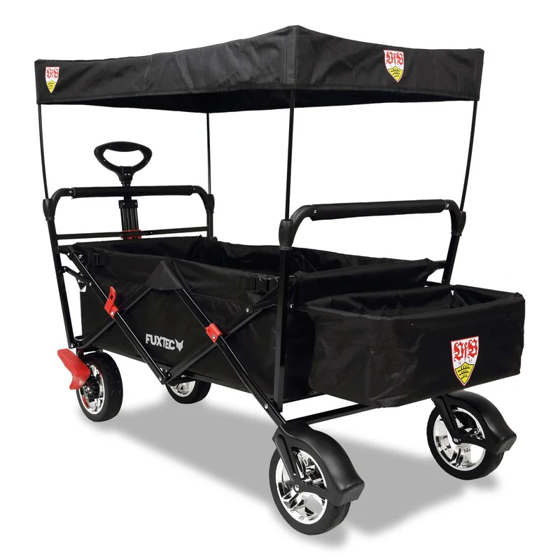 B-WARE FUXTEC Bollerwagen FX-CT500 "VfB Stuttgart"-Edition mit Sonnendach