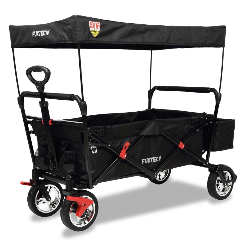 B-WARE FUXTEC Bollerwagen FX-CT500 "VfB Stuttgart"-Edition mit Sonnendach