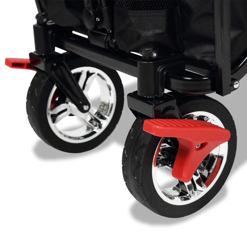 B-WARE FUXTEC Bollerwagen FX-CT500 "VfB Stuttgart"-Edition mit Sonnendach