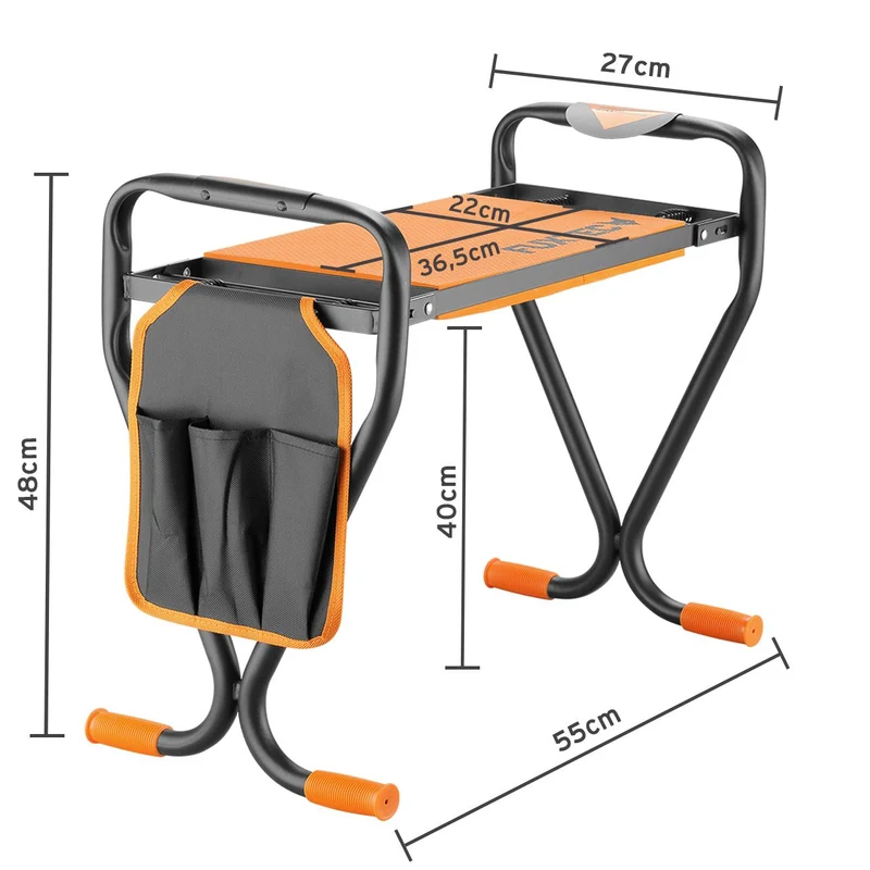 B-WARE FUXTEC Kniebank Gartenhocker FX-KB1