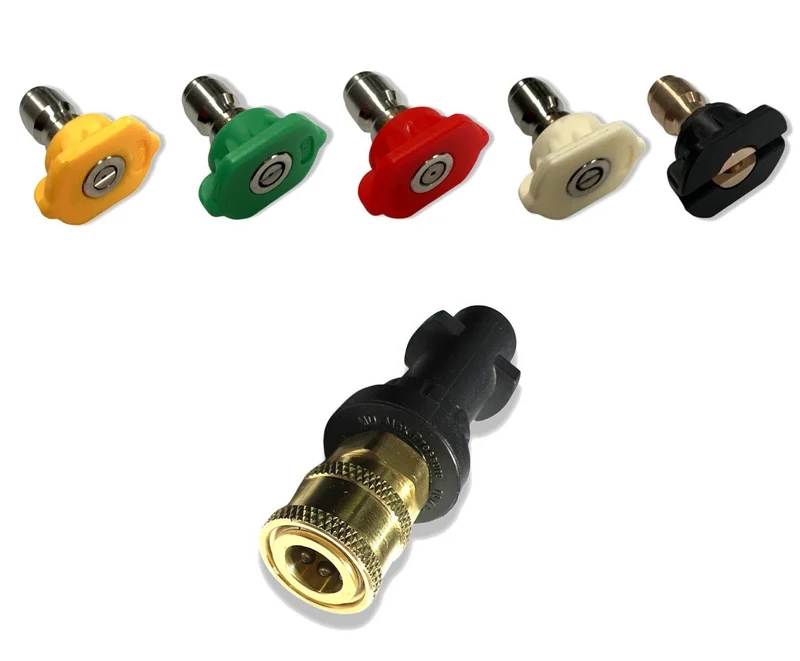 Hochdruckreiniger 1/4'' Schnellkupplung für Kärcher K2 K7 mit 5 Düsenspitzen