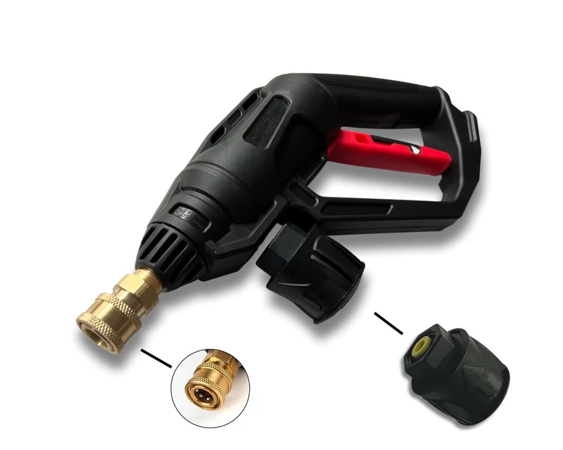 Hochdruckpistole für Kärcher u.a. & 5 in 1 Düse Schnellkupplung Click Adapter