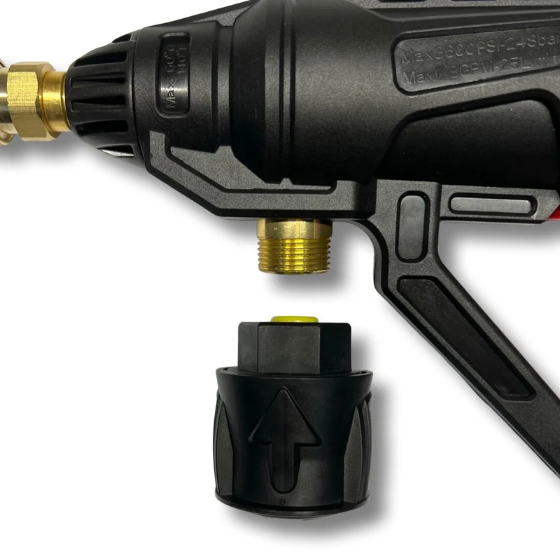 Hochdruckpistole für Kärcher u.a. & 5 in 1 Düse Schnellkupplung Click Adapter
