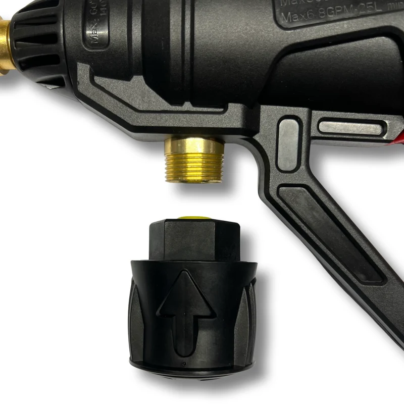 Hochdruckpistole für Kärcher u.a. & 5 in 1 Düse Schnellkupplung Click Adapter