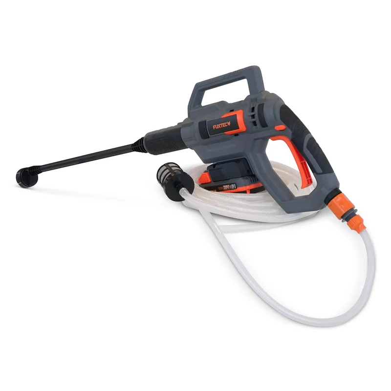 B-WARE FUXTEC 20V Akku Hochdruckreiniger FX-E1HDR20 SET mit 1 x Akku 2Ah, 1 x Ladegerät 1A