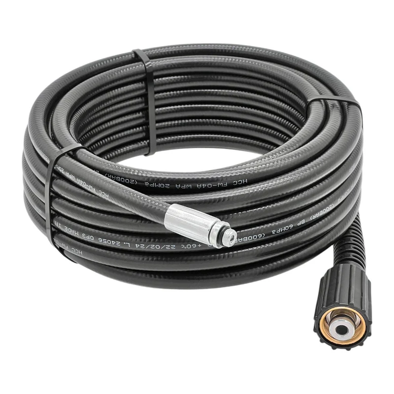 30m Rohrreinigungsschlauch M22 x1,5 IG inkl. Bajonett Adapter und 6 tlg Düsenset