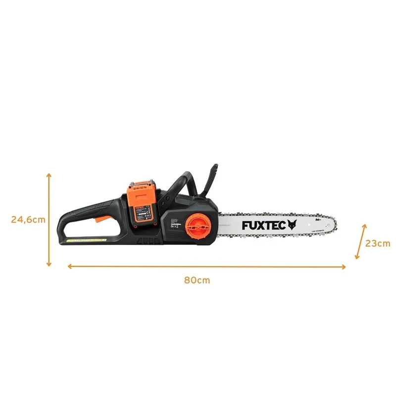 FUXTEC 2x20V Akku Kettensäge FX-E2KSSET mit Akku und Ladegerät