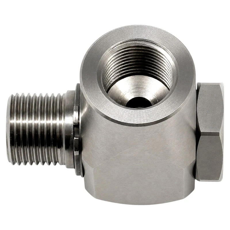 Hochdruck 360° Drehgelenk Edelstahl 3/8 Zoll IG AG Winkelstück 400 Bar 90°C