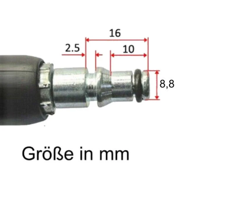 15m Hochdruckschlauch für Black & Decker HD Reiniger Quick Connect + Adapter M22