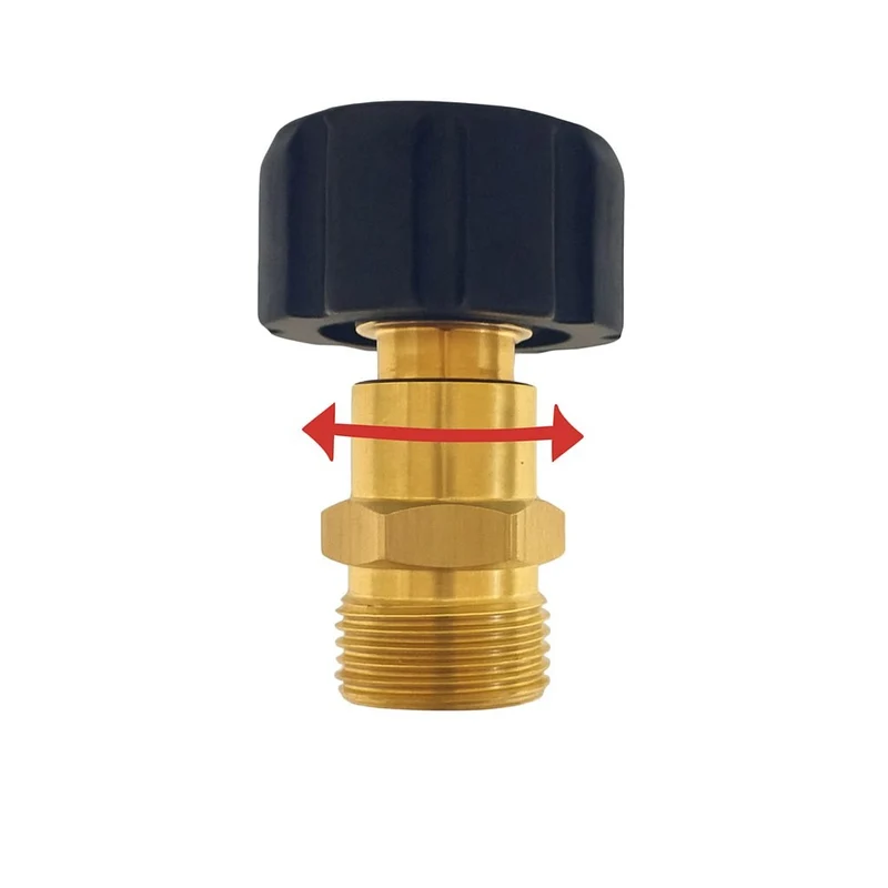 Adapter für Hochdruckreiniger M22 x1,5 AG auf M22 x1,5 IG drehbar Drehgelenk