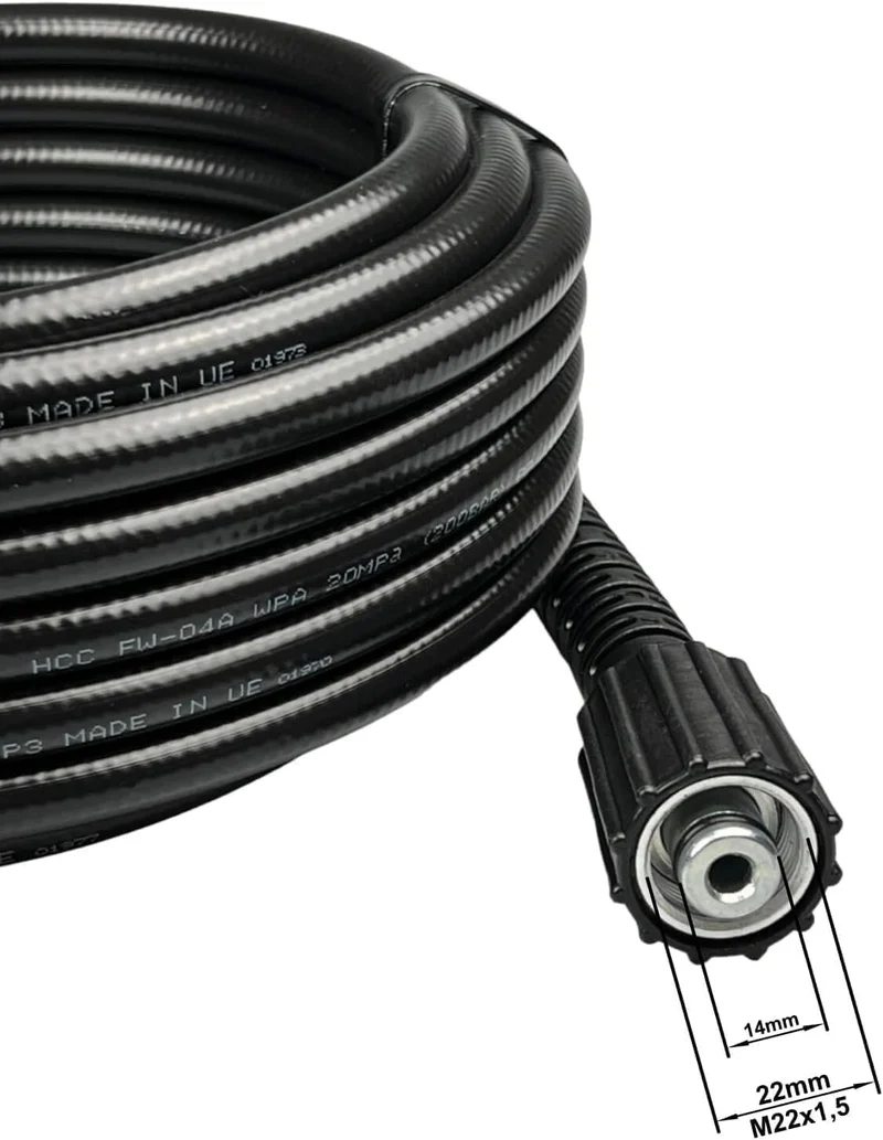 Hochdruckschlauch für Kärcher HD Reiniger Quick Connect M22 IG 10mm Stecknippel