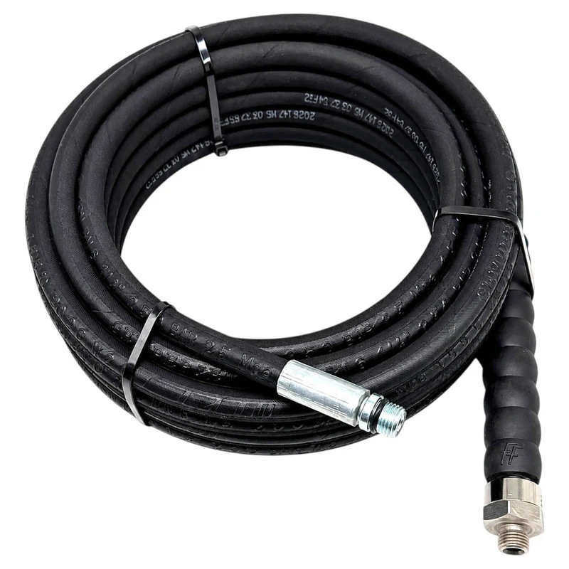 Rohrreinigungsschlauch 10m 220bar 1/4" AG drehbar + M22x1,5 Adapter + 3 Düsen