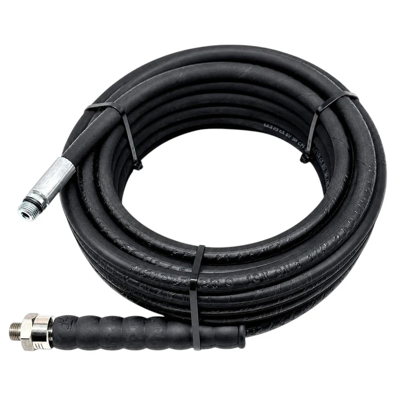 Rohrreinigungsschlauch 10m 220bar 1/4" AG drehbar + M22x1,5 Adapter + 3 Düsen
