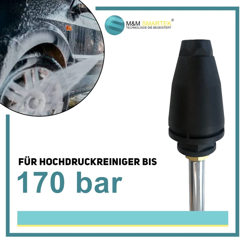Rotordüse Dreckfräse für Kärcher K2 K7 Hochdruckreiniger Bajonett Anschluss Düse