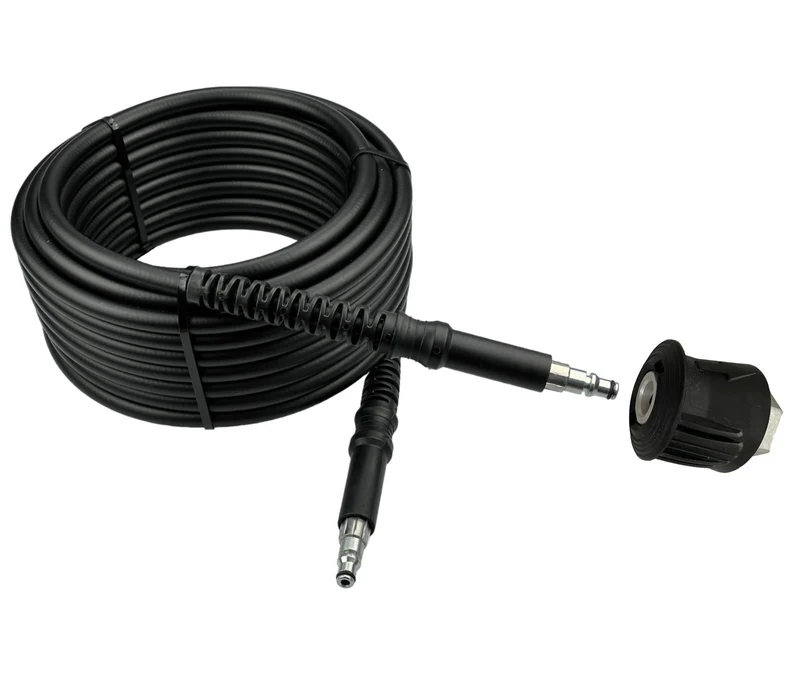 10m Hochdruckschlauch für Black & Decker HD Reiniger Quick Connect + Adapter M22