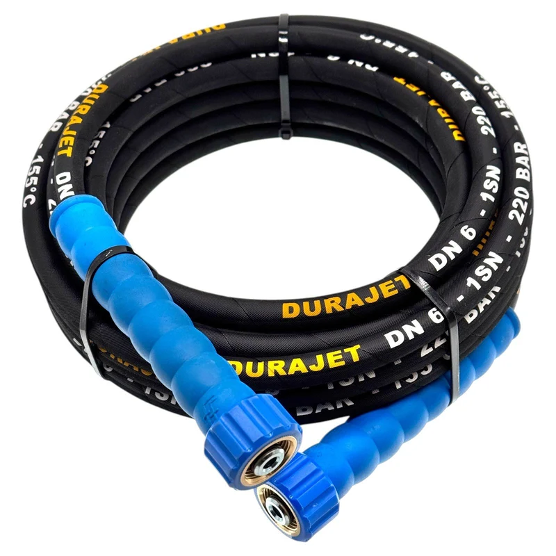 Hochdruckschlauch für Kärcher Kränzle Hochdruckreiniger 220 bar 2x M22 IG Blau