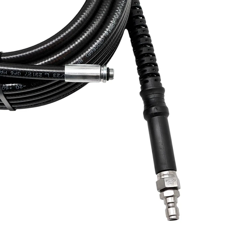 Rohrreinigungsschlauch für Hochdruckreiniger 1/4" Schnellkupplung und Düsen