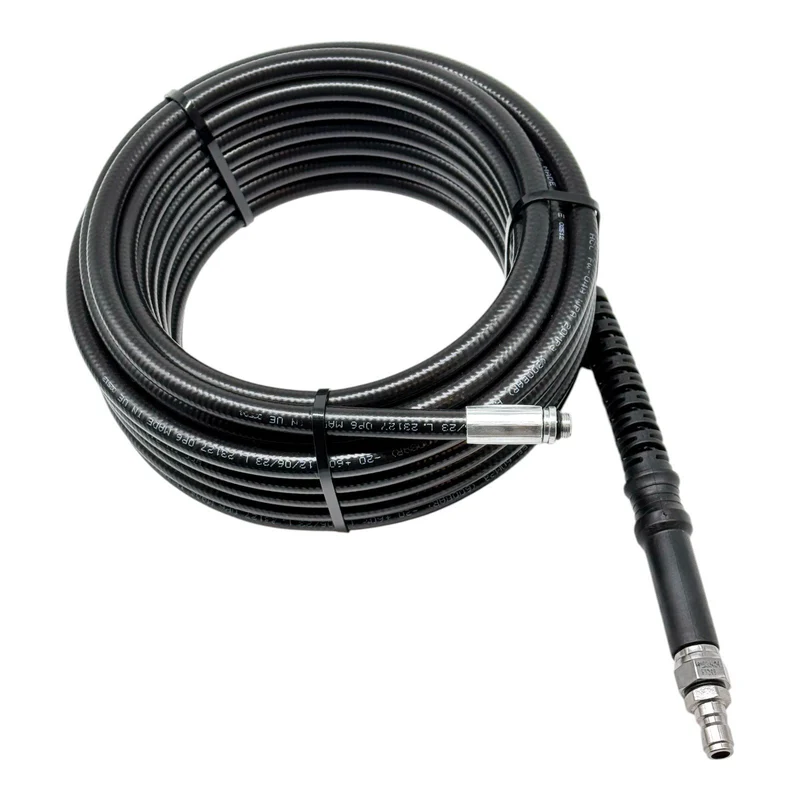 Rohrreinigungsschlauch für Hochdruckreiniger 1/4" Schnellkupplung und Düsen