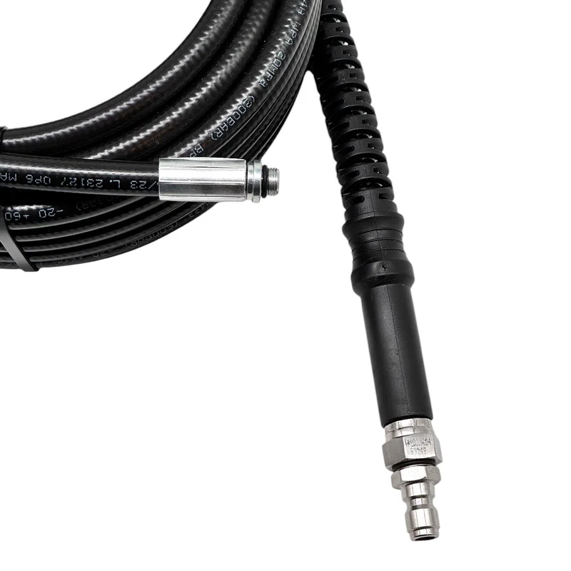 Rohrreinigungsschlauch für Hochdruckreiniger 1/4" Schnellkupplung und Düsen