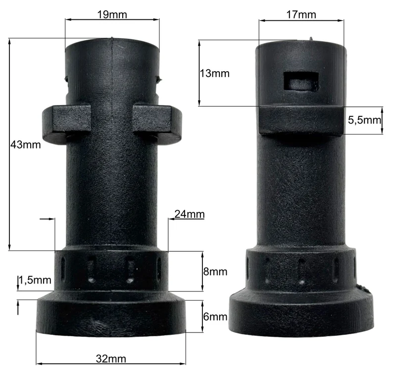 M&M Smartek Adapter Bajonett Kärcher IG auf Nilfisk, Kränzle Lavor, Parkside