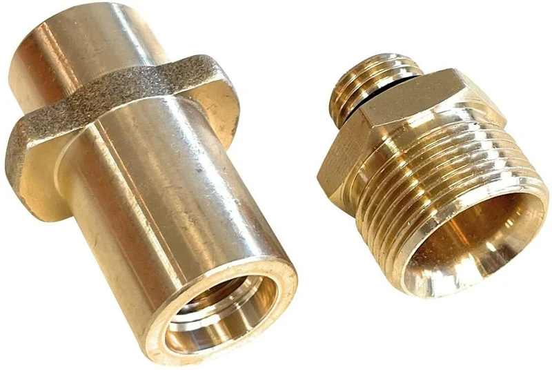 Bajonett Adapter M22 x 1.5 AG Messing für Kärcher K2 K7 Home & Garden 2 teilig