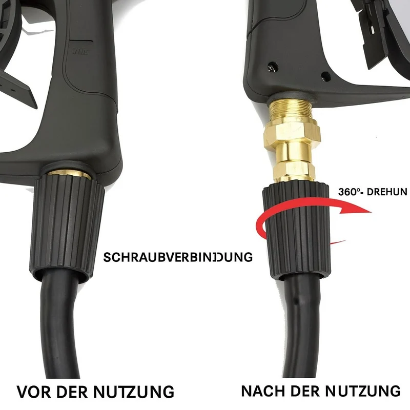 Adapter für Hochdruckreiniger M22 x1,5 AG auf M22 x1,5 IG Drehgelenk drehbar