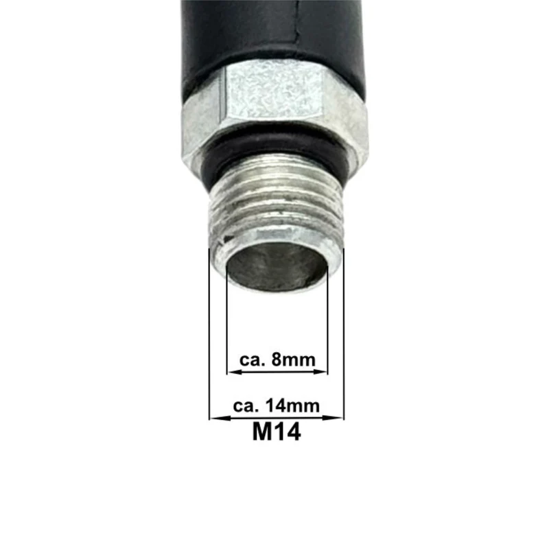 Hochdruckschlauch Verbindungsschlauch M14 IG AG DN6 220 bar 1SN 400 bar 2SN 155°